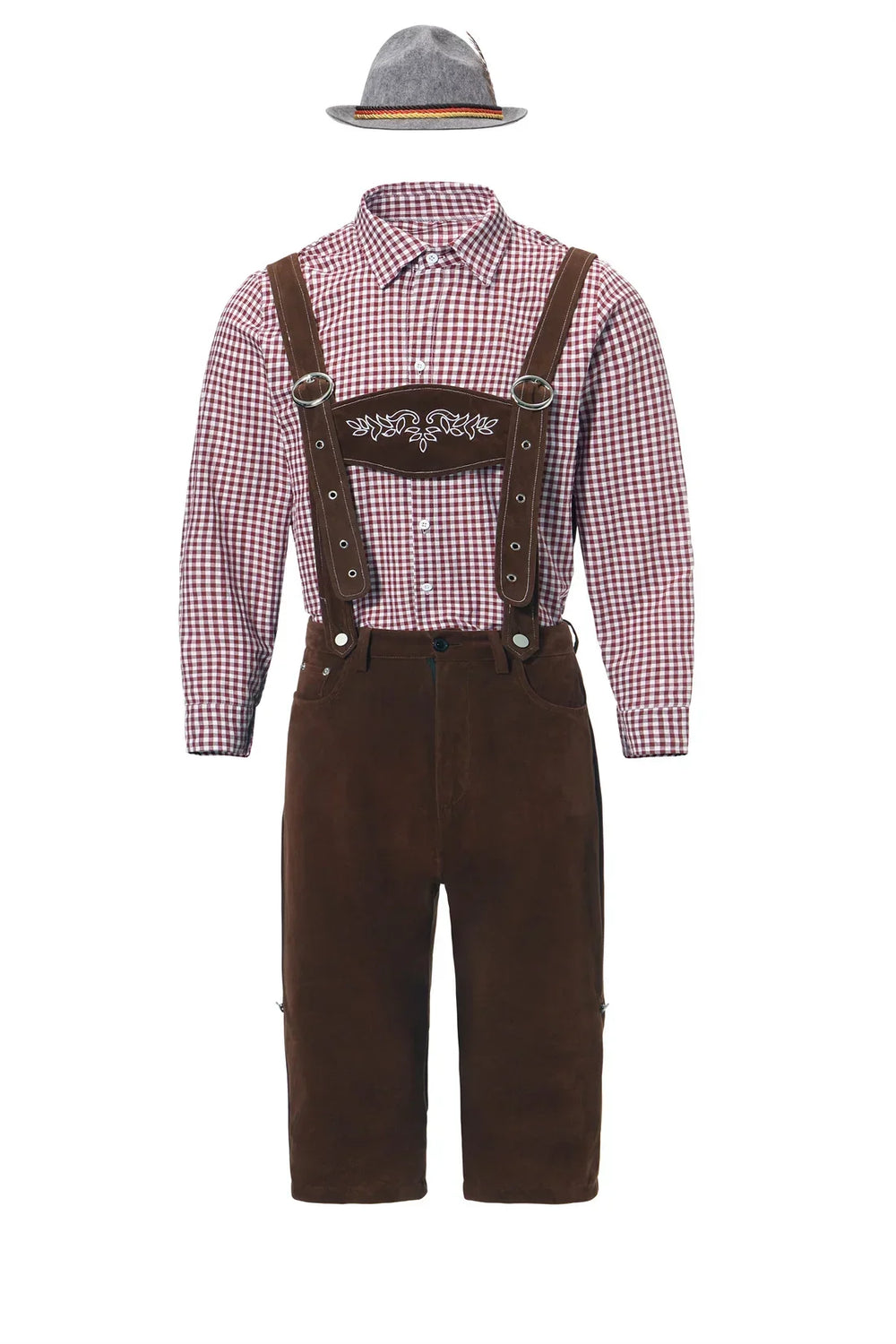 Bergkönig | Herren-Oktoberfestset mit Lederhose, Hemd & Hut