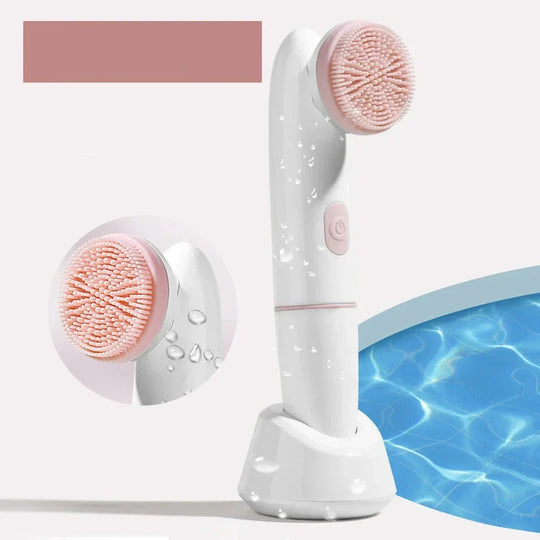 PureSkin | 2-in-1 Silikon-Gesichtspflegegerät