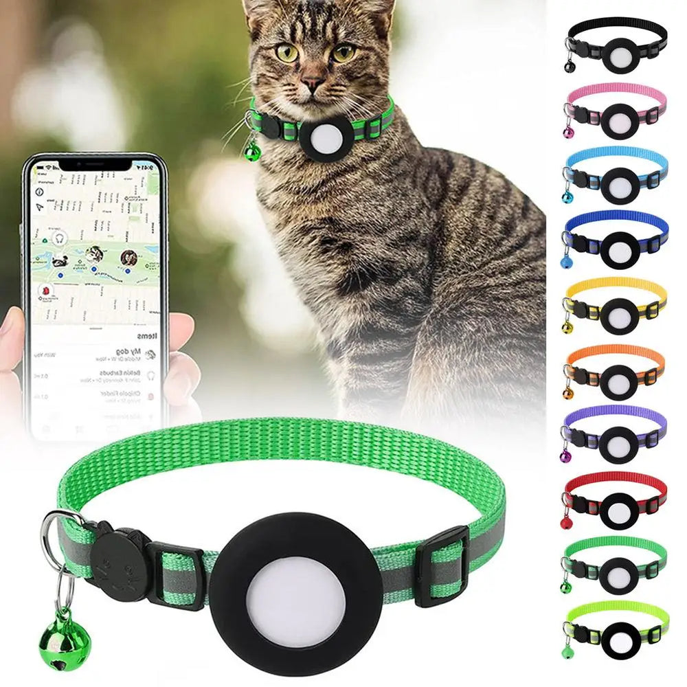 SafeWhisker | Katzenhalsband mit Reflex & Kontakttag