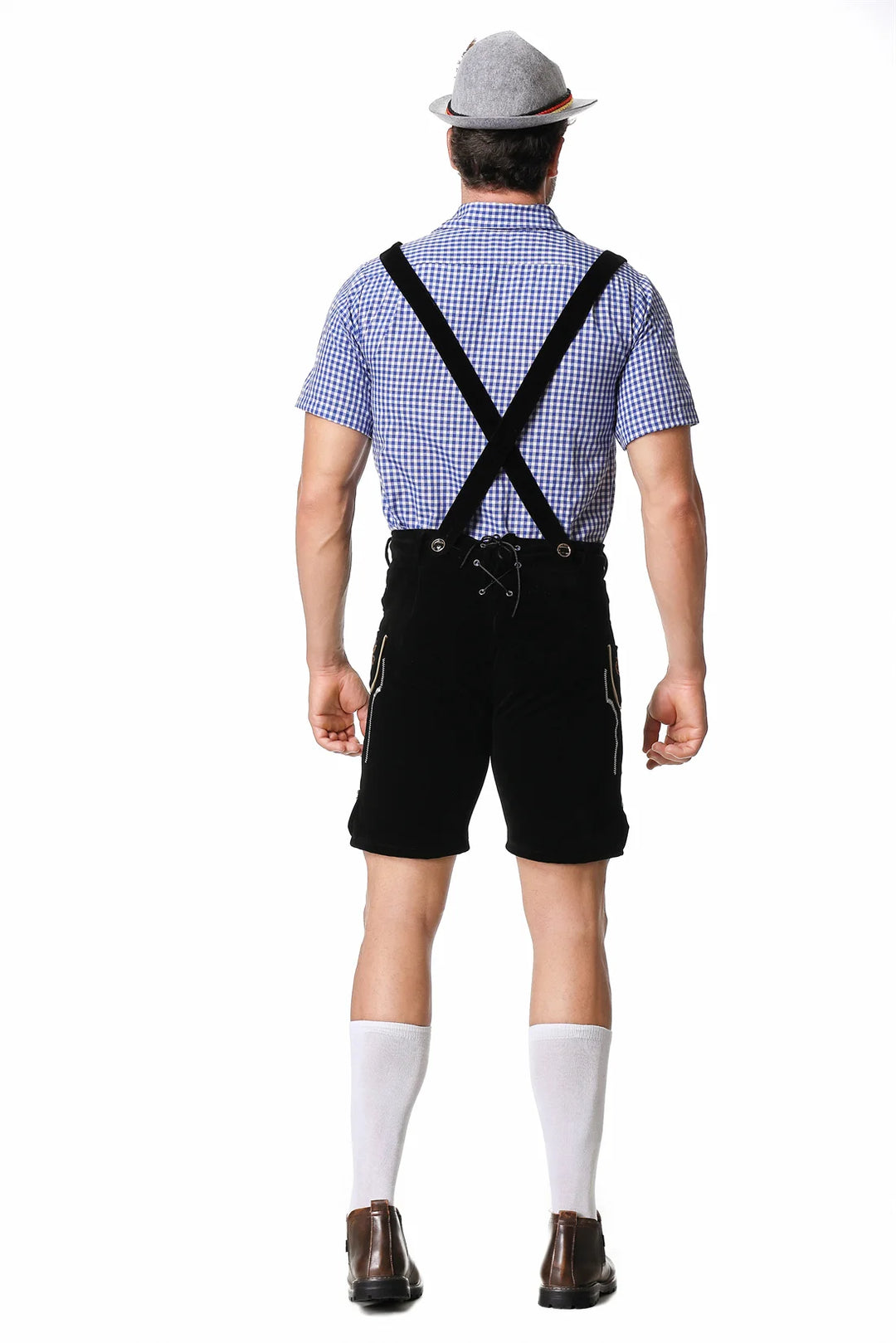 Bergwalder | Herren-Oktoberfestset mit Lederhose & Kariertem Hemd