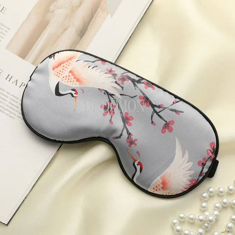 SilkyCrane | Bedruckte Schlafmaske