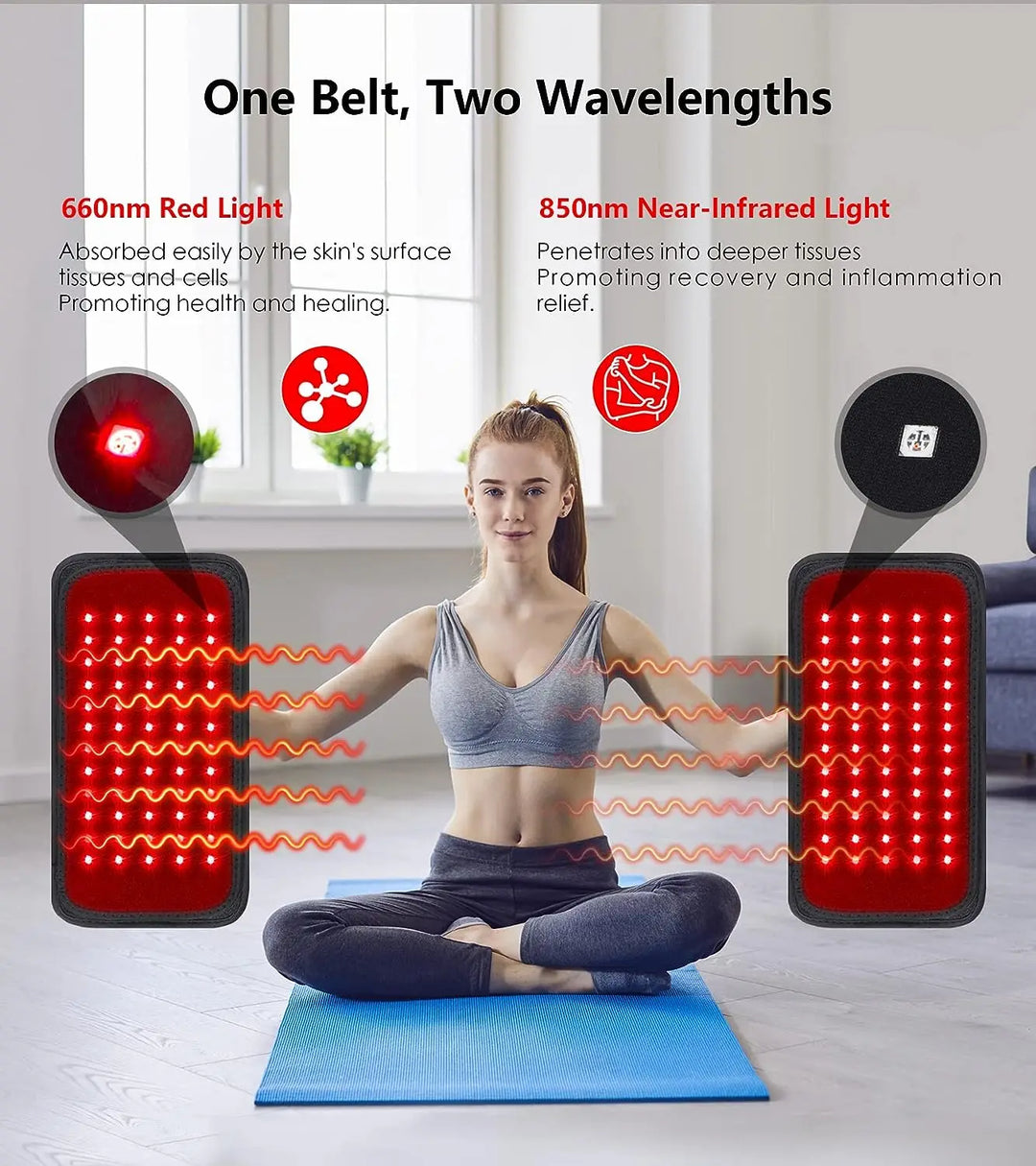 FitBelt | Rücken- und Taillengebiet Rotlicht-Therapie