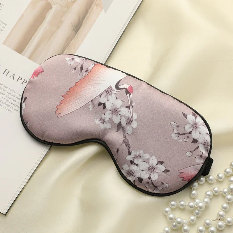 SilkyCrane | Bedruckte Schlafmaske