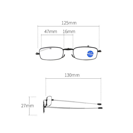 LiteFold | Elegante, faltbare Lesebrille mit Etui
