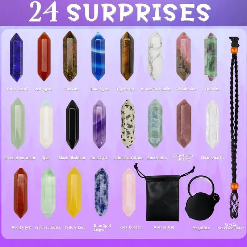 CrystalJoy | Adventskalender 2025 – 24 Einzigartige Kristalle täglich