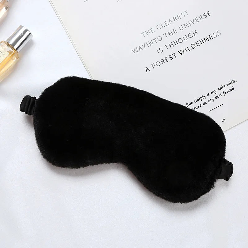 DreamComfort | Flauschiger Schlafmaske