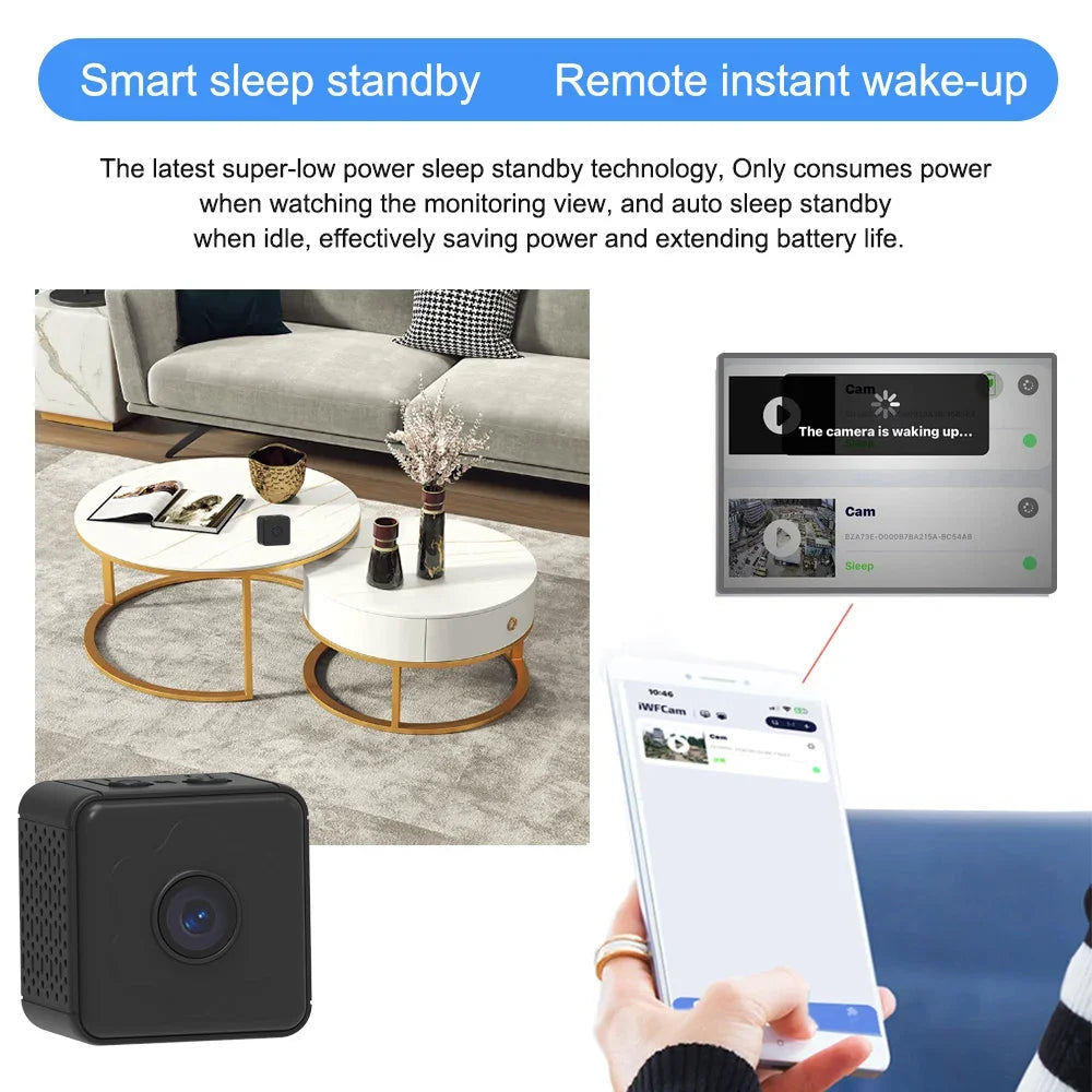 CamDot | Kabellose Smart-Kamera mit 128 GB SD-Kartensupport
