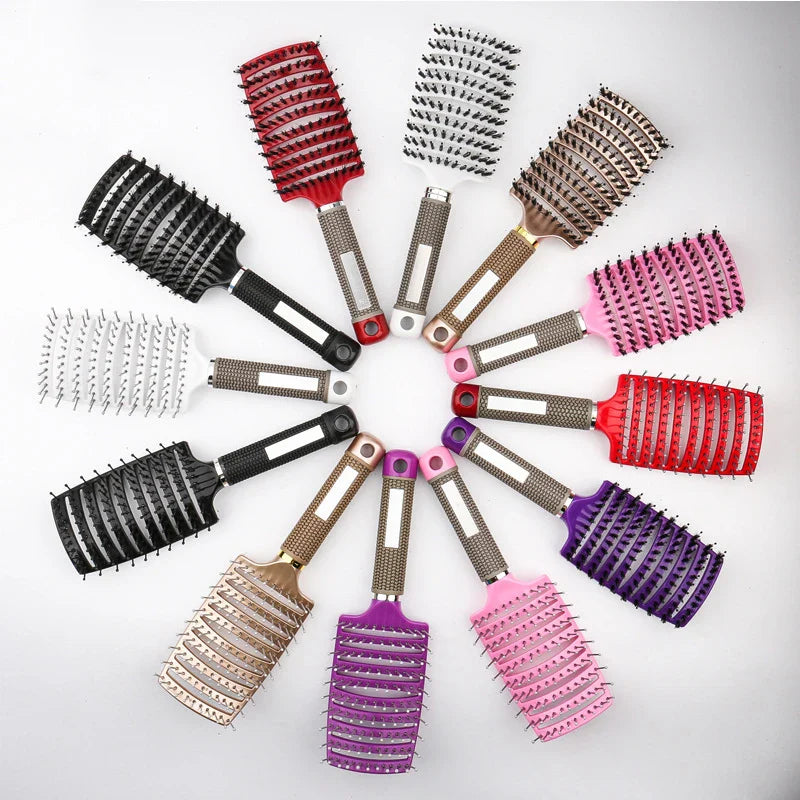 CurlCare | Borsten- und Nylonborsten für Styling und Massage