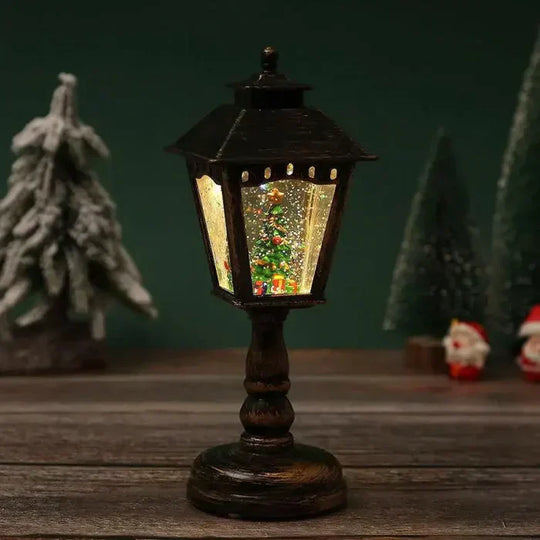 HolidayGlow | Weihnachts-Schneelaterne – Batteriebetriebene LED