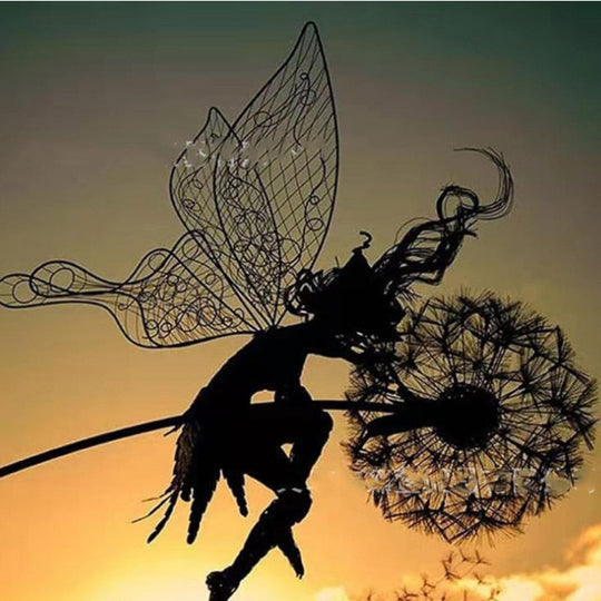 FairyBloom | Feenfigur – Feine Drahtdetails & Für den Außenbereich geeignet