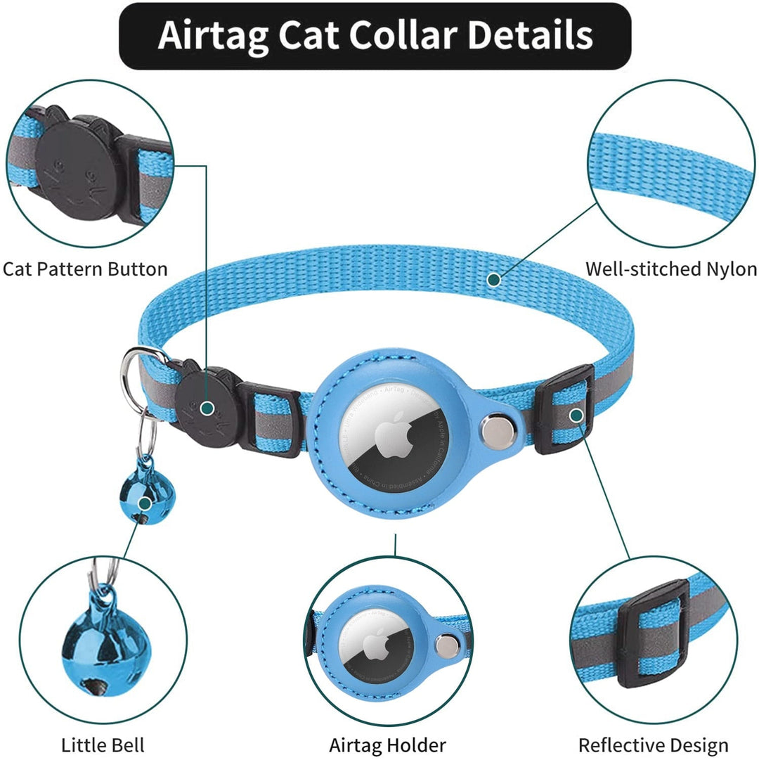 WhiskerSafe | AirTag Katzenhalsband – GPS-Tracking & Anti-Verlust
