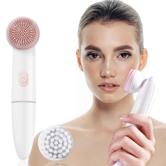 PureSkin | 2-in-1 Silikon-Gesichtspflegegerät
