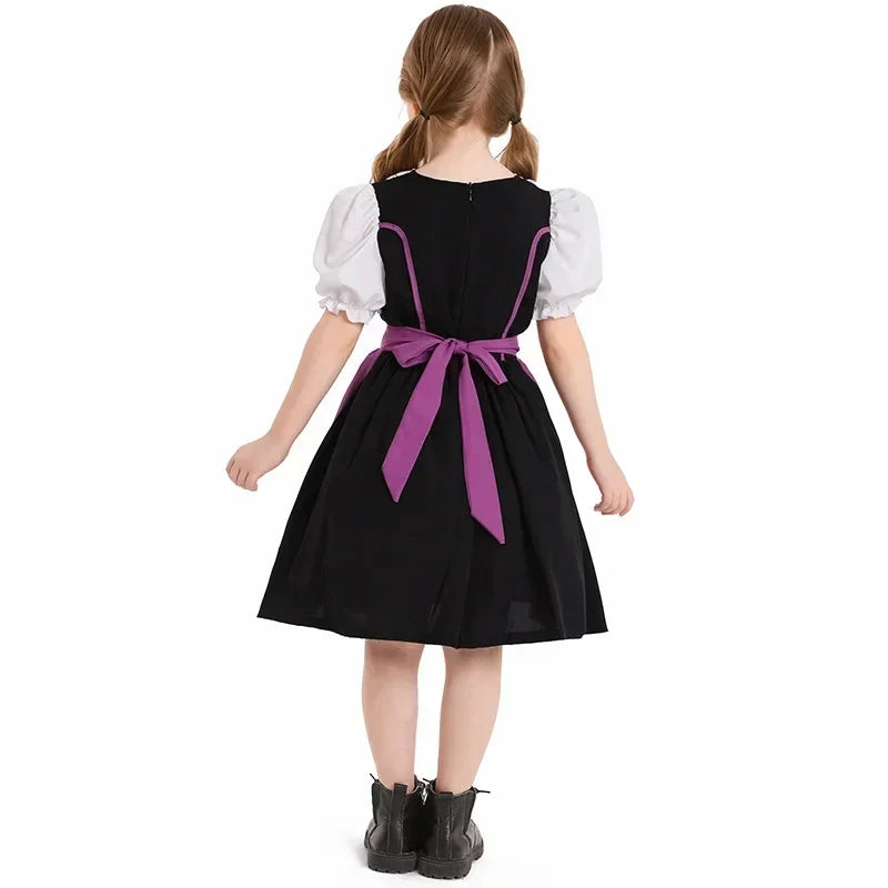 Bergwiesn | Mädchen-Dirndlkleid mit Schürze für Oktoberfest & Feste