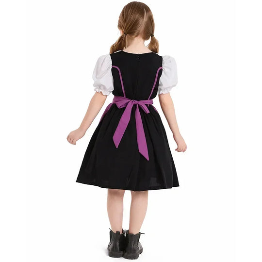 Bergwiesn | Mädchen-Dirndlkleid mit Schürze für Oktoberfest & Feste