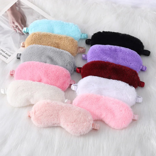 DreamComfort | Flauschiger Schlafmaske