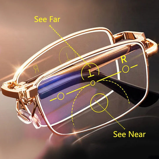 FoldFit | Reisefreundliche Gleitsichtbrille mit Blaulicht