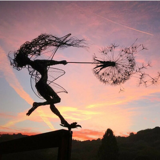 FairyBloom | Feenfigur – Feine Drahtdetails & Für den Außenbereich geeignet
