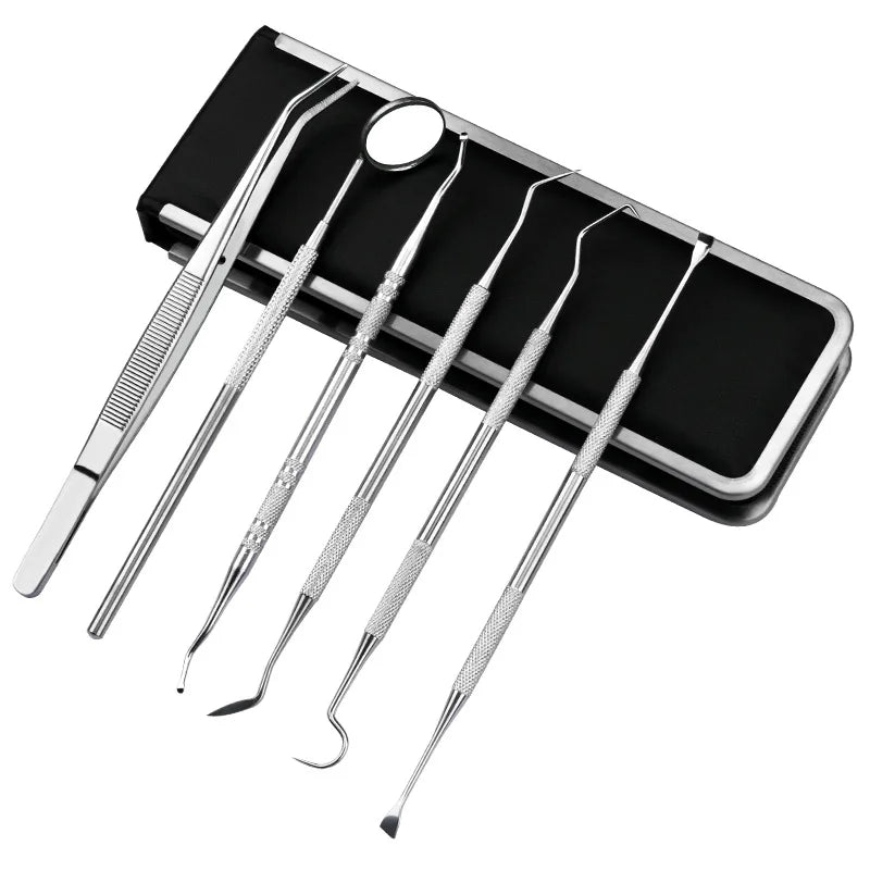 PureDent | 6-teiliges Mundpflege- und Plaqueentferner-Set