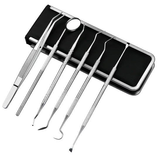 PureDent | 6-teiliges Mundpflege- und Plaqueentferner-Set