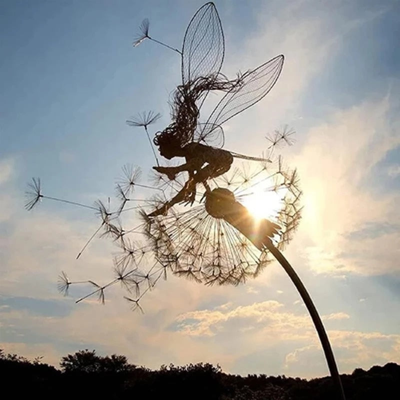 FairyBloom | Feenfigur – Feine Drahtdetails & Für den Außenbereich geeignet