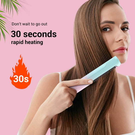 FrizzAway | Glätteisen & Haarbürste mit Akku