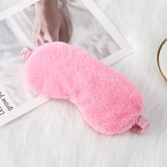 DreamComfort | Flauschiger Schlafmaske
