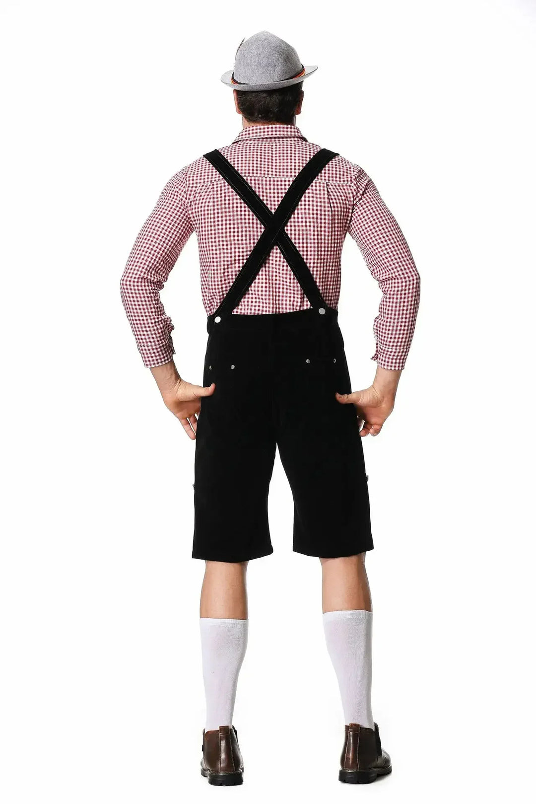 Bergkönig | Herren-Oktoberfestset mit Lederhose, Hemd & Hut