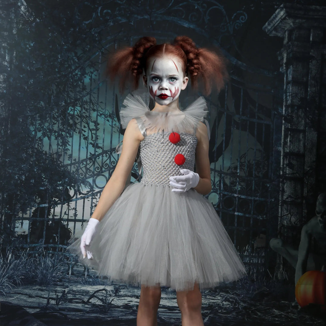 Charlot | Gruseliges Clown-Tüllkleid – Spooky Halloween Kostüm