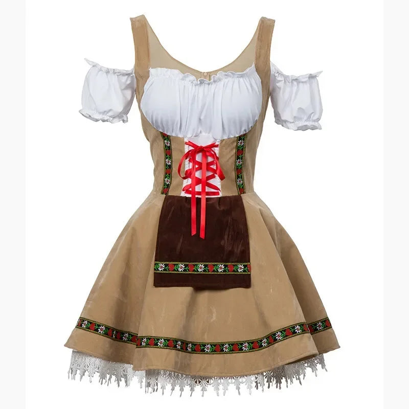 Alpenkrone | Damen-Dirndlkleid im Traditionellen Oktoberfest-Look
