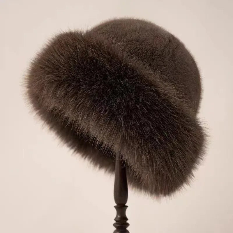 FurLuxe | Plüsch-Fellmütze – Dicke warme Fütterung & schicker Winterstil