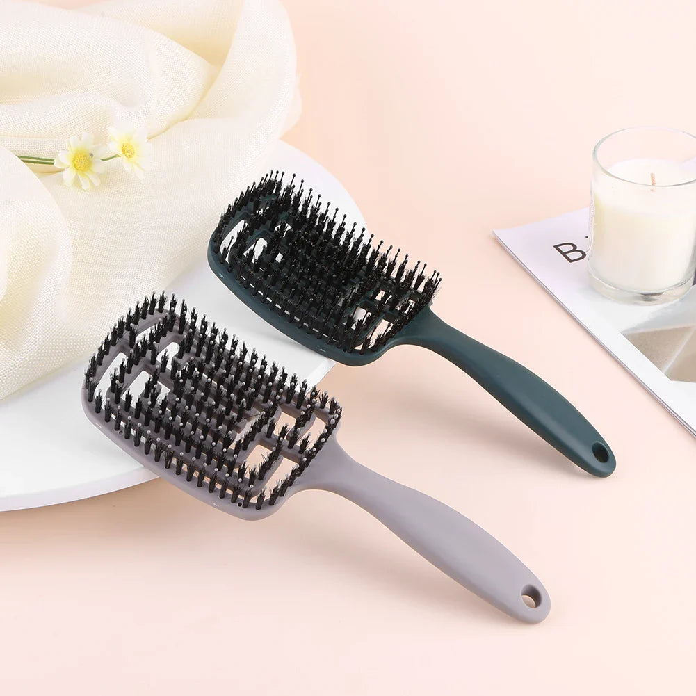 TangleFree | Nylonbürster Frizzentferner Bürste für gewölbtes Styling
