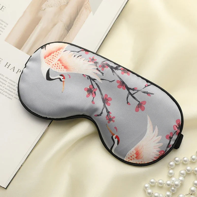 SilkyCrane | Bedruckte Schlafmaske