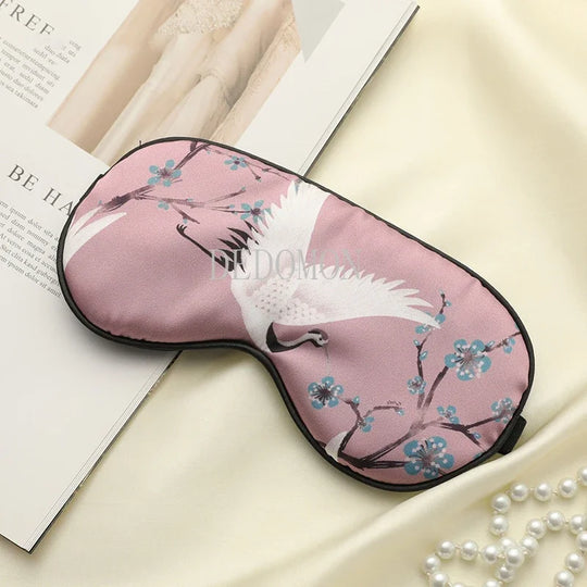 SilkyCrane | Bedruckte Schlafmaske