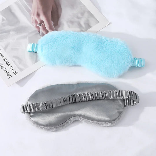 DreamComfort | Flauschiger Schlafmaske