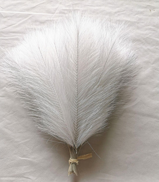 FluffNest | 20 Stück Bohemian Flauschiges Künstliches Pampasgras Bunt