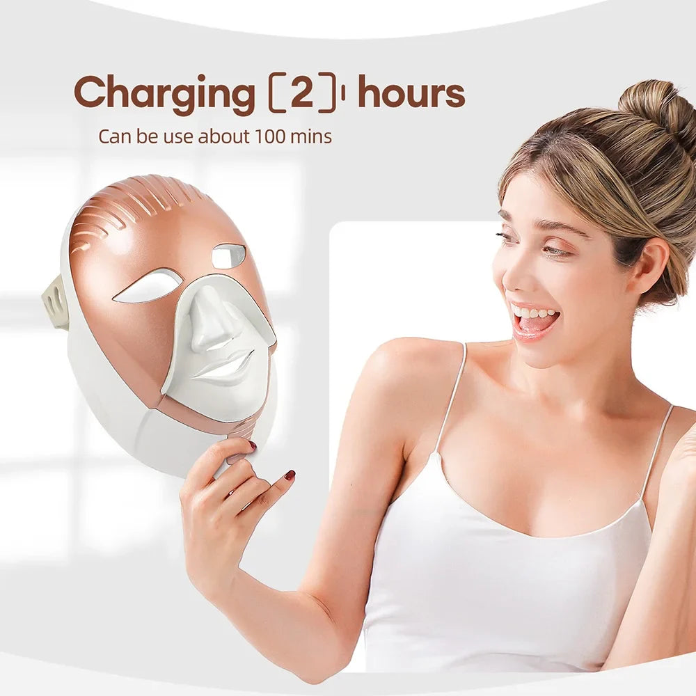 GlowMask | 7-Farbige LED-Hauttherapie