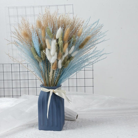 BohoPlume | 80PCS Natürlich Getrockneter Pampasgrasstrauß