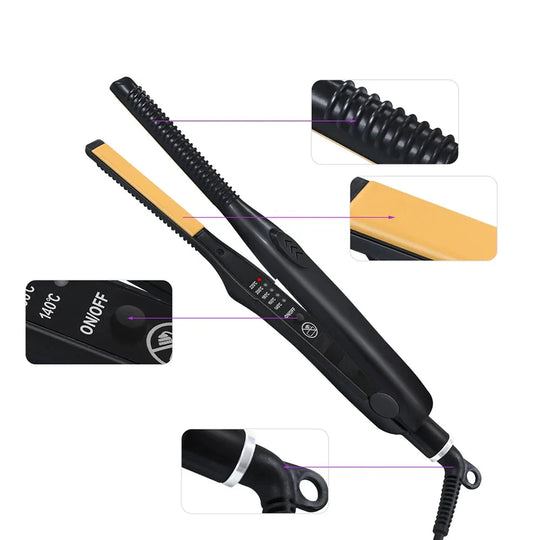 StyleMate | 2-in-1 Mini Glätteisen & Lockenstab für Unterwegs