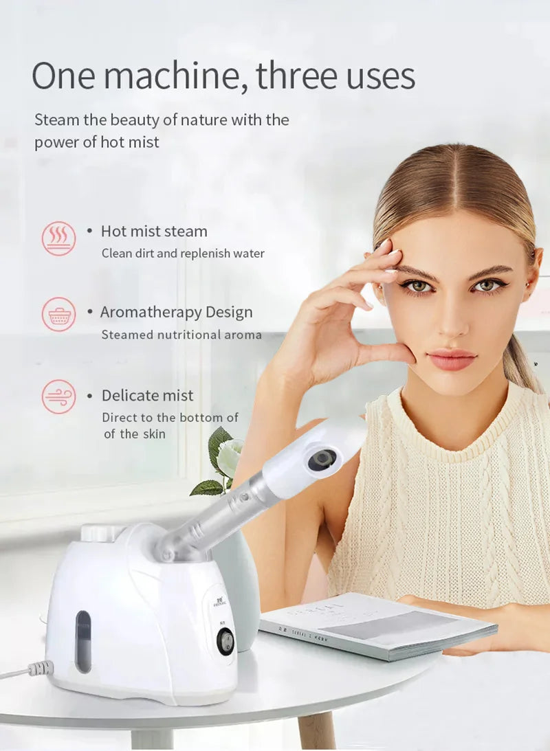 VapoGlow | Ozon-Gesichtsdampfer für Tiefenreinigung & Spa-Feeling