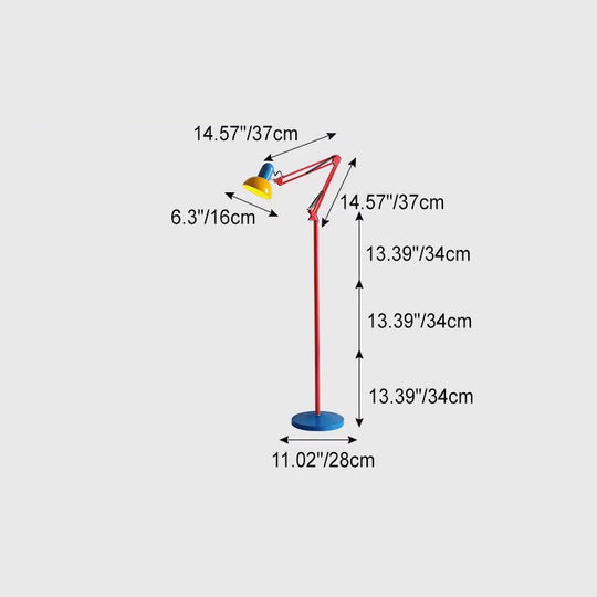 ColorBend | Moderne Bogen-Stehlampe aus Metall