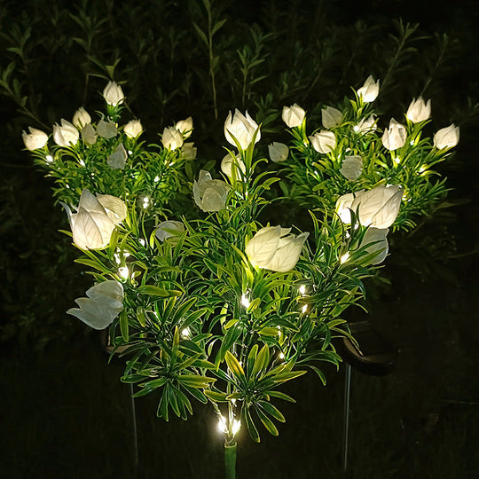 BloomRay | Solar Gartenlicht in Gardenienform