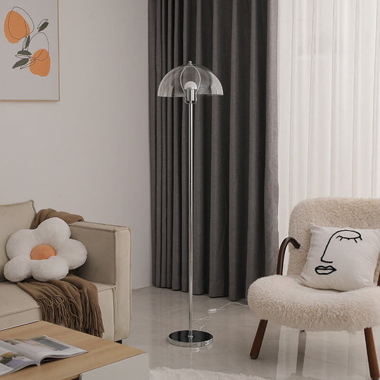 LightBloom | Nordic Vintage Acryl Klar Dom 1-Licht Stehlampe