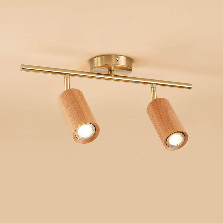 SpotLuxe | Elegante LED-Spots auf Walnussschiene