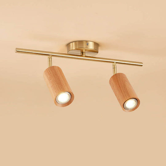 SpotLuxe | Elegante LED-Spots auf Walnussschiene