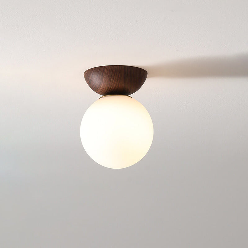 YunaGlow | Stilvolle Holz & Glas Deckenleuchte