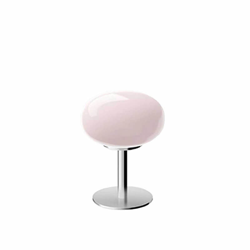 SoftOrbis | Nordic Vintage Creme Runde Glas 1-Licht Tischlampe