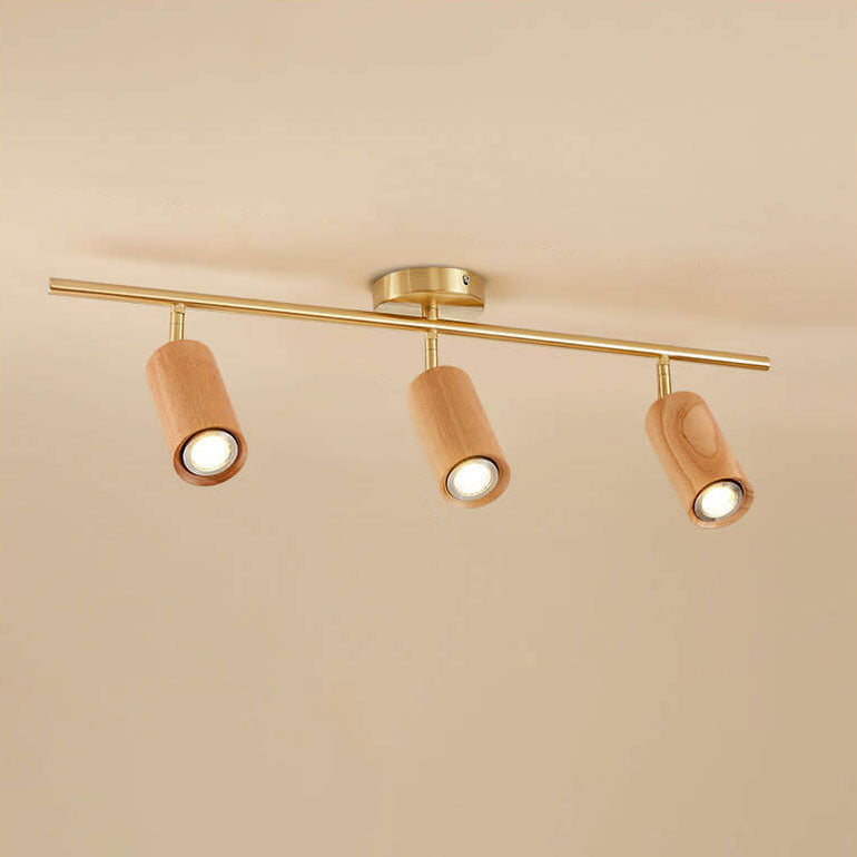 SpotLuxe | Elegante LED-Spots auf Walnussschiene