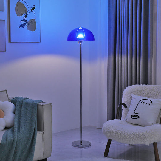 LightBloom | Nordic Vintage Acryl Klar Dom 1-Licht Stehlampe
