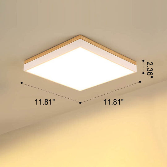 WoodForma | Schlichte LED-Holzdeckenleuchte in Naturform