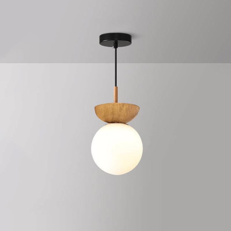 YunaGlow | Stilvolle Holz & Glas Deckenleuchte